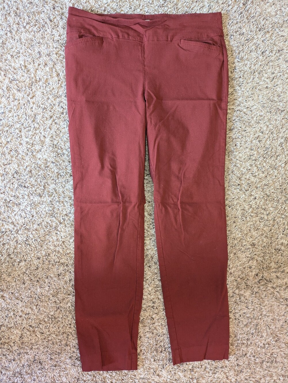Van Heusen Rust Red Pull-On Pants